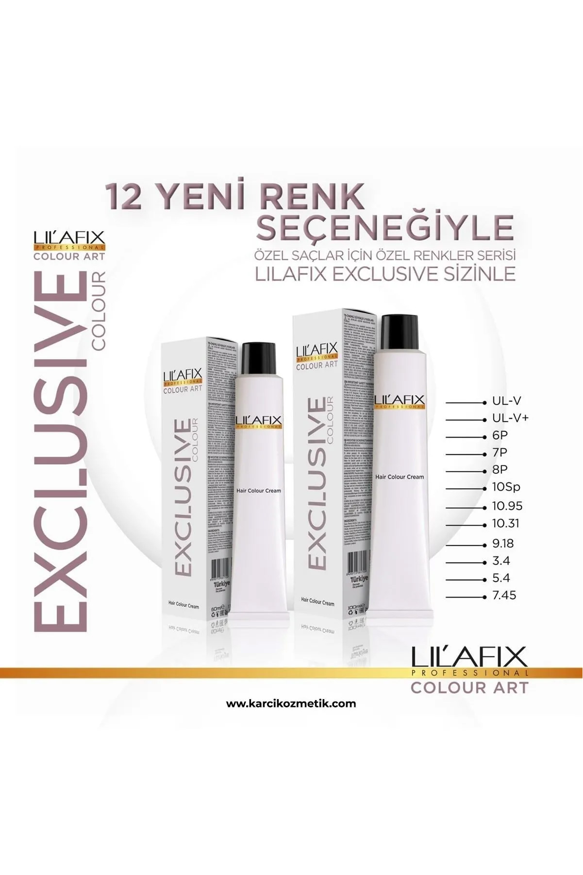 Lilafix Krem Tüp Saç Boyası 3.4 Exclusive Koyu Kestane 60 Ml